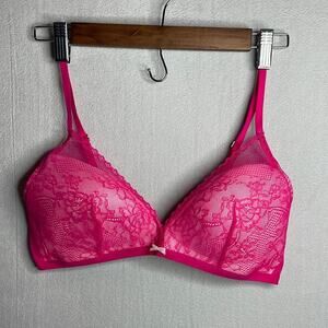 Betsy Johnson Pink lace size large